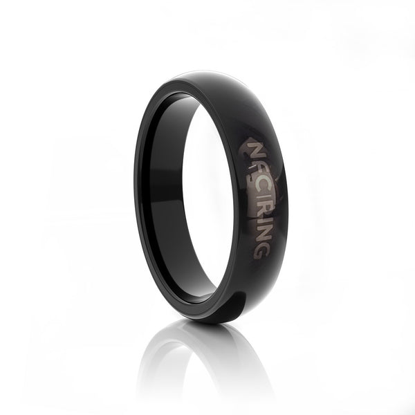 New Men's Fashion NFC Smart Ring European and American Popular Guard  Multifunctional Titanium Steel Ring Waterproof Smart Ring Smart Digital Ring  Magic Ring Size 5-13